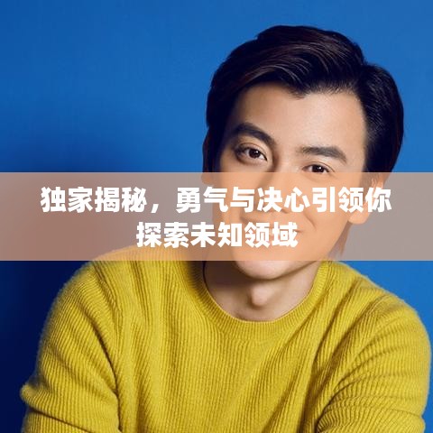 独家揭秘,勇气与决心引领你探索未知领域