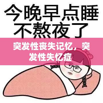 突发性丧失记忆,突发性失忆症
