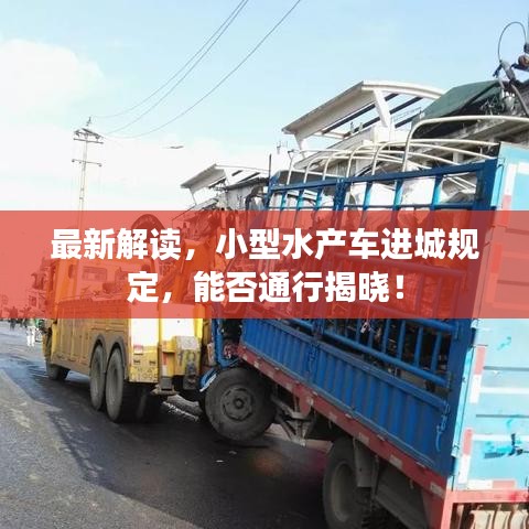 最新解读，小型水产车进城规定，能否通行揭晓！