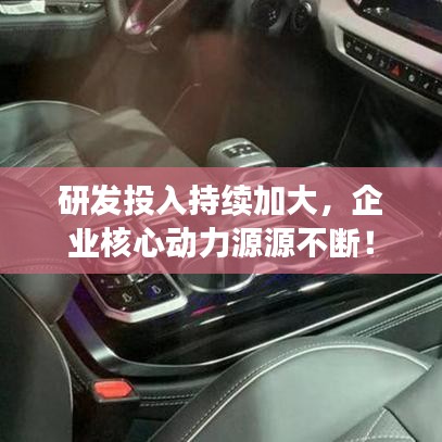 研发投入持续加大，企业核心动力源源不断！