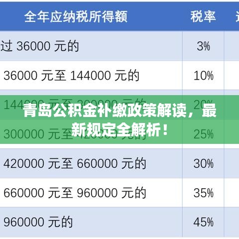 青岛公积金补缴政策解读，最新规定全解析！