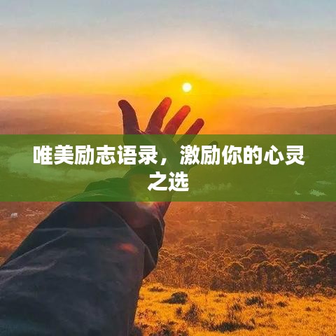 唯美励志语录,激励你的心灵之选