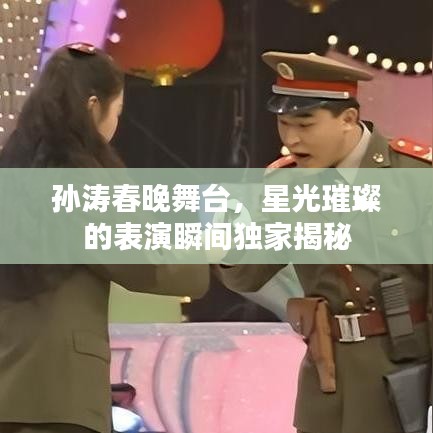 孙涛春晚舞台,星光璀璨的表演瞬间独家揭秘
