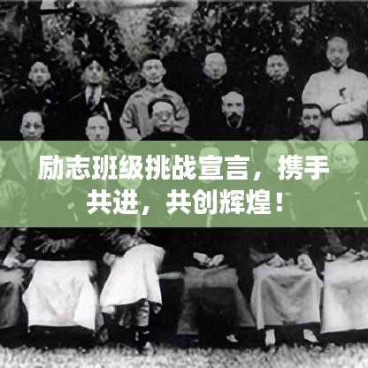 励志班级挑战宣言,携手共进,共创辉煌!