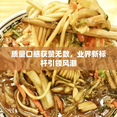 质量口感获赞无数，业界新标杆引领风潮