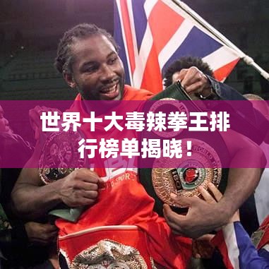 世界十大毒辣拳王排行榜单揭晓!