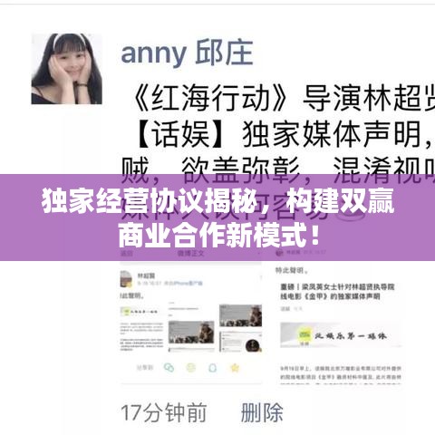 独家经营协议揭秘,构建双赢商业合作新模式!