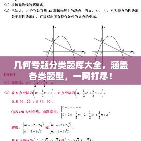 几何专题分类题库大全，涵盖各类题型，一网打尽！