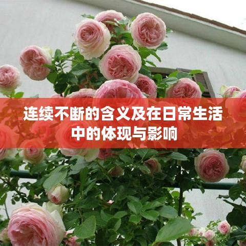 连续不断的含义及在日常生活中的体现与影响