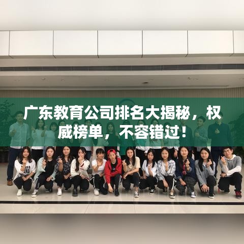 广东教育公司排名大揭秘，权威榜单，不容错过！