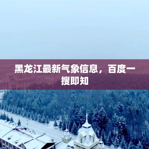 黑龙江最新气象信息，百度一搜即知