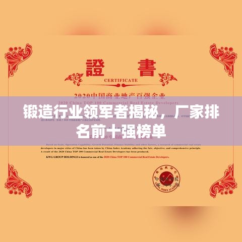 锻造行业领军者揭秘，厂家排名前十强榜单